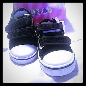 Mesh Glitter Black, Pink and White Slip On Sneaker